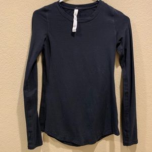 Lululemon Long Sleeve Black Shirt